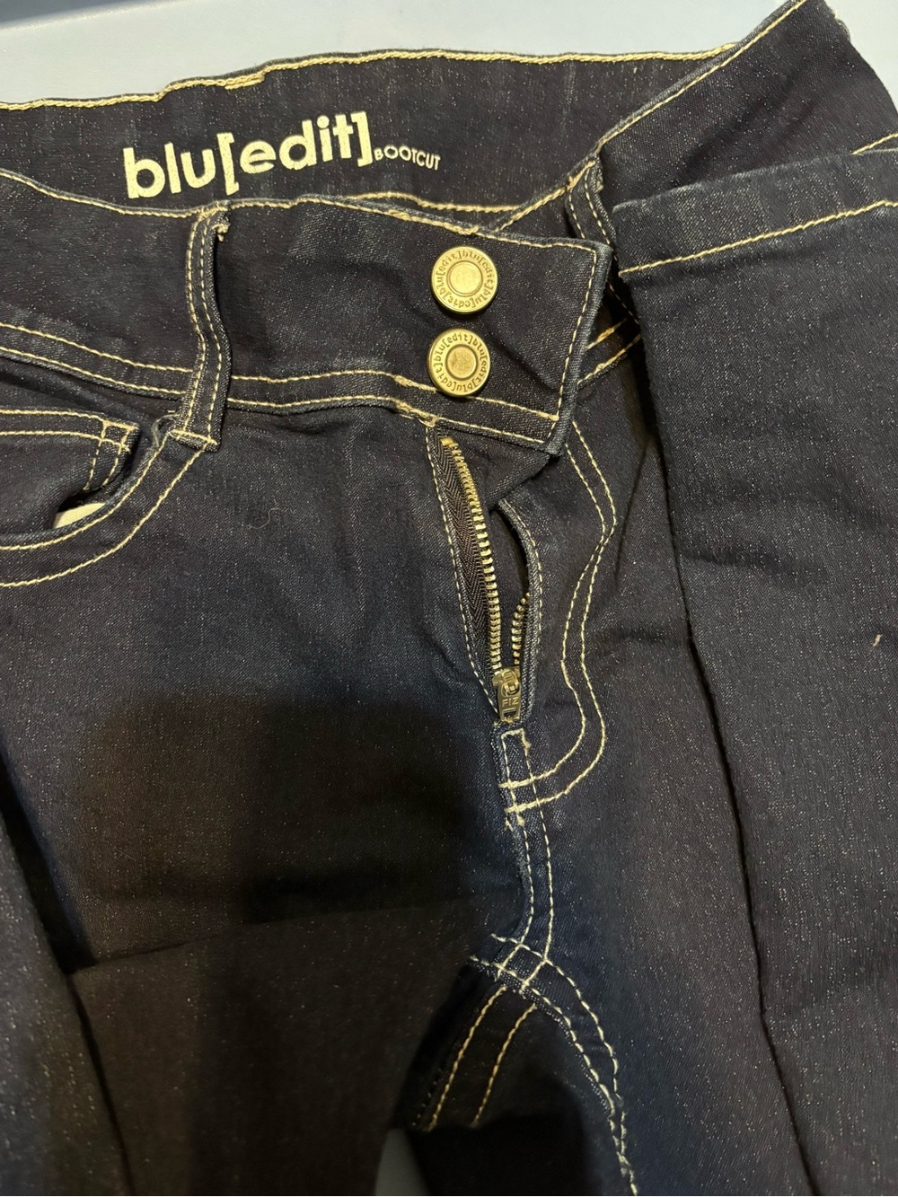 Bluedit Dark Indigo Stretch Denim Pants - Picture 2 of 5